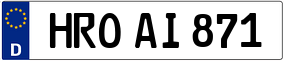 Trailer License Plate